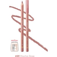 Zemira Clio, Kremsi Formüle Sahip Dudak Kalemi Kalemtıraş Seti Velvet Lip Pencil Set 09 Mocha