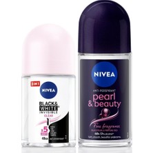 Zemira Nivea Kadin Roll-On Deodorant Pearl&beauty 50ML Mini Roll-On Black&white 25ML, Bakımlı Koltuk Al