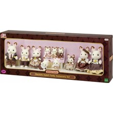Zemira Epoch Sylvanian Families Çikolata Kulaklı Tavşan Ailesi Yıldönümü Seti