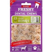Zemira Freshy Dental Natürel Pres Kemirme Kemiği - 5 Santim - 25'li Paket - 250 Gram