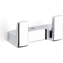 Zemira System Flat Ikili Askılık Krom Renk 43X37X80 mm