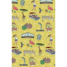Zemira Independently Published Paperback Notepad With Gulf Breeze, Florida Landmarks In Lemonade, 150 Line