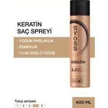 Zemira Syoss Keratin Saç Spreyi, 400 Ml, 3'ü 1 Arada Stil Bakım Koruma, Kompleksi YSTP1004476