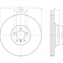 Zemira Textar Fren Diski Ön 745-760I Bmw E65 2001-08 92123003-92123003