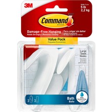 Zemira Komut BATH17 3es B Y K El Havlusu Kanca, Value Pack, 3-Kanca, 3-Large Izgili Su Ge Irmez, BATH17-3E