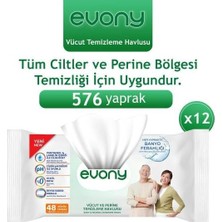 Zemira Evony Perine Vücut Temizleme Havlusu, 576 Adet