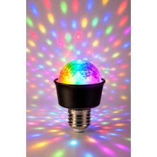 Naturel Dekor Mini 360 Derece Rgb Disko E27 LED Ampul 3.3W
