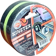 Knitex Kinetex Kinitex KTX-3235 Kaydırmaz Siyah Bant 5CMX3MT Bandı Fosfor Şeritli Karanlıkta Parlar