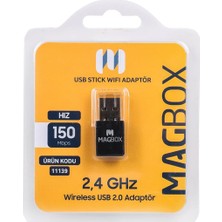 Zemira Mini USB Stick Adaptör, 7601 Chipset, 2.4ghz, 150 Mbps, Uydu Alıcı USB Stick Ad