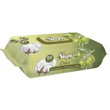 Zemira Sleepy Doğal Zeytinyağlı Pamuklu Islak Bebek Havlusu 3X90 (270 Yaprak)