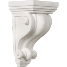 Zemira Corbels: Ekena Millwork Building Materials 10CM x 10CM x 18CM - 1.3cm Primed Polyurethane Devon Cor