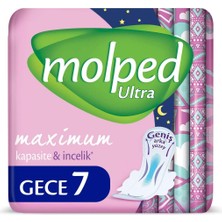 Zemira Molped Ultra Hijyenik Ped Gece 7 Adet