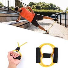 Zemira 5dm-8 Şeklinde Direnç Bandı Yoga Plates Vücut Geliştirme Egzersiz