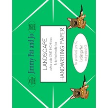 Zemira Independently Published Landscape Handwriting Practice Paper. Extra Wide One-Inch Lines & Dotted Mi