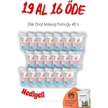 Zemira 19 Al 16 Öde 40'lı Lux Disk Oval Makyaj Pamuğu Rosie