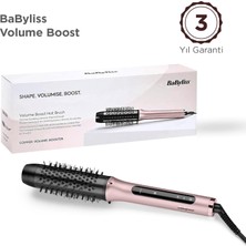 Zemira Babyliss Volume Boost Iyon Etkili 4 Isı Ayarlı Seramik Isıtıcı Gövdeli Termal Saç Fırçası Pembe Hsb