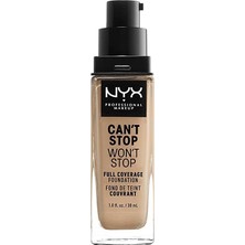 Zemira Professional Makeup Can't Stop Won't Stop Fondöten, 24 Saat Tam Kaplama Mat Kaplama - Yumuşak B