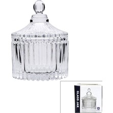 Glass Jar TG-025-1 Cam Lokumluk ve Şekerlik