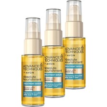 Zemira Avon Techniques Argan Yağı Içeren Besleyici Saç Serumu 30 Ml. Üçlü Set