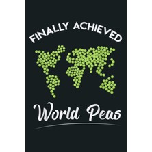 Zemira Funny Peace On Earth Pun Achieved Peas: Planner - 6x9 Inch Daily Planner Journ
