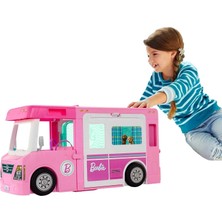 Zemira Barbie'nin 3'ü Bir Arada Muhteşem Karavanı Aksesuarları, Havuz, Kamyonet, Tekne Aksesuarlı Ar