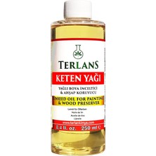Zemira Terlans Keten Yağı Resim Yağı Ahşap 250 ml Linseed Oil