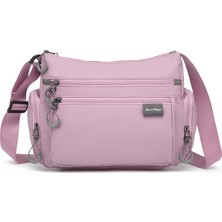 Smart Bags Ten Rengi Orta Boy Çok Cepli Su Geçirmez Ultra Hafif Kumaş Kadın Çapraz Çanta