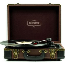 Zemira MTX101BN Nostaljik Pikap Plak Çalar (Şarjlı Aux Hoparlörlü 3 Devir) Iğne Dahi