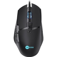 Zemira Lecoo MG1101 Kablolu 6400DPI 8 Tuşlu Rgb LED Aydınlatmalı Optik Mouse Siyah