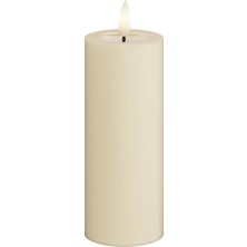Zemira Deluxe Homeart Iç Mekan Alevsiz LED Mum - - Real Flame™ Teknolojili - Akülü Mum (5 x 12,5 Cm)