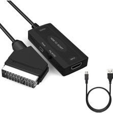 Zemira To Scart Dönüştürücü Adaptör, Görüntü Sesi Scart Cvbs’e Çevirme, Deste