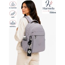 Harmela Okul Sırt Çantası Orta ve Lise Uygun Suya Dayanıklı Lavanta Renk Okul Çantası 2300