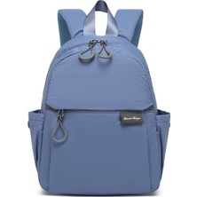 Smart Bags Mavi Günlük Mini Boy Hafif Kadın Sırt Çantası