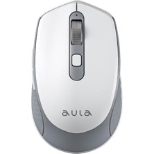Zemira Aula AM204 Çift Modlu 1600DPI Edilebilir Optik Mouse Beyaz