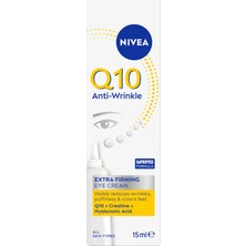 Zemira Nivea Q10 Power Kırışık Karşıtı Sıkılaştırıcı Göz Kremi, 15 Ml, Hassas Göz Çevresi, Şişkinlik,hyalu