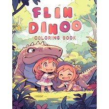 Zemira Independently Published Flin Dinoo Coloring Book Dinosaurs For Kids Ages 4-8