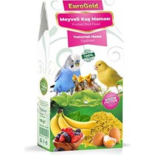 Zemira Eurogold 4513047 Yumurtalı Meyveli Kuş Maması, Kuş Yemi, 100 gr