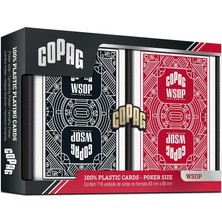 Zemira Copag Wsop 2024 Series Of Poker Edition, Pvc Poker Kartları, Iki Deste (Kırmızı, Siya