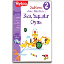 Dikkat Atölyesi Yayınları Okul Öncesi Makas Etkinlikleri Kes, Yapıştır, Oyna 2. Seviye