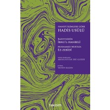 Takdim Kitap Hanefi Alimlere Göre Hadis Usulü