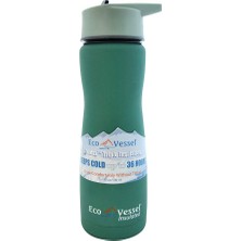 Zemira Vessel Aqua Vessel Insulated Filtre Bottle Termos 0.75 Lt, Yeşil