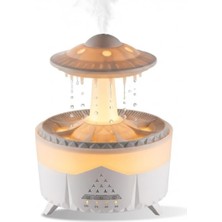 Zemira Ufo Tasarımlı Hava Nemlendirici Aroma Difüzör, Atmosfer Aydınlatmalı, Zamanlayıcılı, 145X189MM