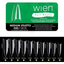 Zemira Yeni Nesil Protez Tırnak Jel Tips Gel Tips Medium Stiletto 550 Adet