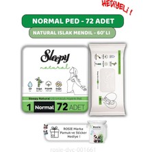 Zemira Sleepy Ultra Hassas Hijyenik Ped Normal 72 Adet, 60'lı Islak Mendil Rosie