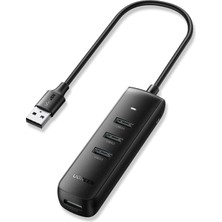 Zemira Ugreen USB Hub USB Splitter 3.0 Ultra Ince 4 Bağlantı Noktalı USB Adaptörü.
