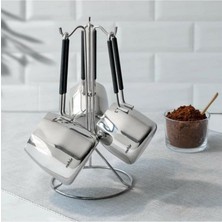 Zemira 29015 Askı Standlı 4 Parça Çelik Cezve Seti