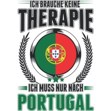 Zemira Portugal Notizbuch: Portugal Urlaub Therapie Portugisische Flagge / 6x9 Zoll / 120 Gepunktete Seite