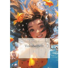 Zemira Independently Published Vokabelheft, Drei Spalten: Din A4, Glossy Cover (Motiv Anime, Ai, Fantasy,