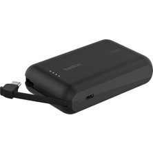 Zemira Belkin Boostcharge Power Bank, Entegre Kablolu Taşınabilir 10K Pd - Güç Dağıt