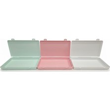 Zemira Maske Saklama Kabı 20X11 cm – Sert Plastik Kapaklı Hijyenik Maske Kutusu, Çok Amaçlı Organizer, Kar